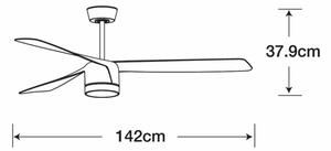 Lucci air 213281 - Stropní ventilátor PEREGRINE 1xGX53/12W/230V černá + DO