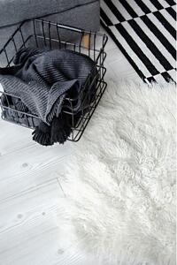 Makro Abra Kusový vlněný koberec FLOKATI bílý krémový Rozměr: 200x210 cm