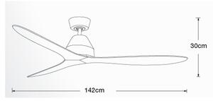 Lucci air 213044 - Stropní ventilátor WHITEHAVEN 1xGX53/18W/230V černá + DO