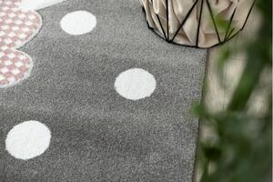 Makro Abra Dětský kusový koberec PETIT Ovečka šedý Rozměr: 80x150 cm