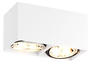 Zuma Line ACGU10-116 - Bodové svítidlo BOX 2 2xGU10-ES111/15W/230V bílá