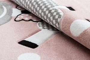 Makro Abra Dětský kusový koberec PETIT Ovečka růžový Rozměr: 120x170 cm
