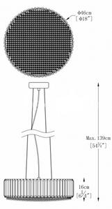 Brilagi - LED Křišťálový lustr na lanku GLAMOUR 5xG9/42W/230V