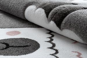 Makro Abra Dětský kusový koberec PETIT Lama šedý Rozměr: 80x150 cm