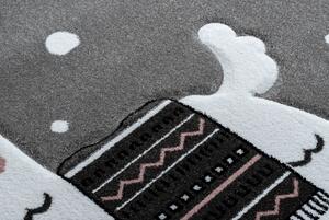 Makro Abra Dětský kusový koberec PETIT Lama šedý Rozměr: 240x330 cm