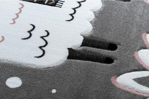 Makro Abra Dětský kusový koberec PETIT Lama šedý Rozměr: 160x220 cm
