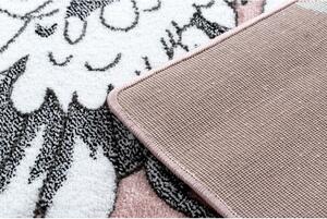Makro Abra Dětský kusový koberec PETIT Poník růžový Rozměr: 80x150 cm