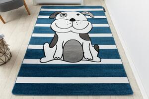 Makro Abra Dětský kusový koberec PETIT Pes modrý Rozměr: 120x170 cm