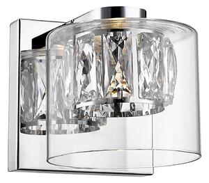 Zuma Line W0389-01A-B5AC - LED Křišťálové nástěnné svítidlo GEM LED/5W/230V