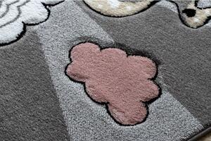 Makro Abra Dětský kusový koberec PETIT Jednorožec 2 šedý Rozměr: 160x220 cm