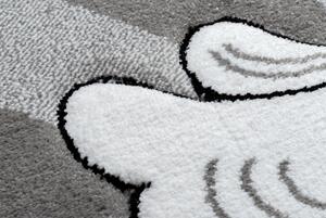 Makro Abra Dětský kusový koberec PETIT Jednorožec 2 šedý Rozměr: 80x150 cm