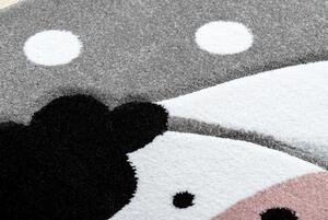 Makro Abra Dětský kulatý koberec PETIT Ovečka šedý Rozměr: průměr 160 cm
