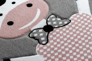 Makro Abra Dětský kulatý koberec PETIT Ovečka šedý Rozměr: průměr 120 cm