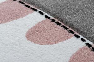 Makro Abra Dětský kulatý koberec PETIT Kočička šedý Rozměr: průměr 160 cm