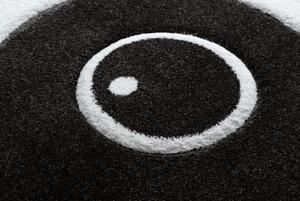 Makro Abra Dětský kulatý koberec PETIT PANDA bílý Rozměr: průměr 120 cm
