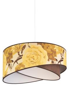 Duolla - Lustr na lanku ROYAL 1xE27/40W/230V pr. 50 cm žlutá