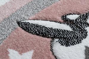 Makro Abra Dětský kulatý koberec PETIT Poník růžový Rozměr: průměr 120 cm