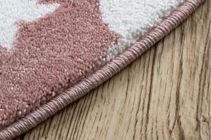 Makro Abra Dětský kulatý koberec PETIT Poník růžový Rozměr: průměr 120 cm