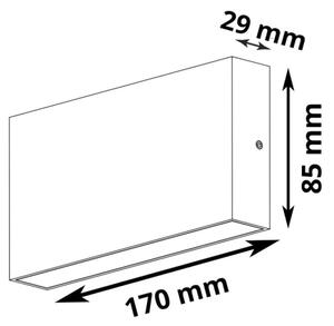 LED Venkovní nástěnné svítidlo CHICAGO LED/5,5W/230V IP44 bílá