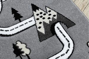 Makro Abra Dětský kusový koberec PETIT Uličky šedý Rozměr: 120x170 cm