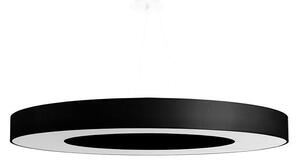 Sollux SL.0798 - Lustr na lanku SATURNO SLIM 8xE27/60W/230V pr. 90 cm černá