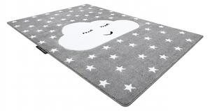 Makro Abra Dětský kusový koberec PETIT Mráček šedý Rozměr: 80x150 cm