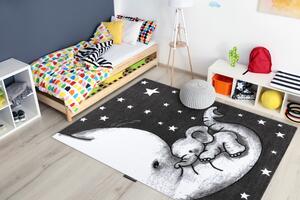 Makro Abra Dětský kusový koberec PETIT Slůňata šedý Rozměr: 140x190 cm