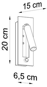 Sollux SL.0956 - Nástěnné bodové svítidlo ENIF 1xG9/12W/230V