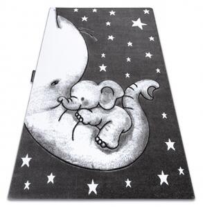 Makro Abra Dětský kusový koberec PETIT Slůňata šedý Rozměr: 140x190 cm