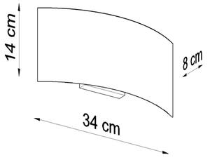 Sollux SL.0936 - Nástěnné svítidlo MAGNUS 2xG9/40W/230V bílá