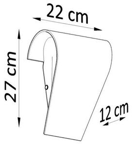 Sollux SL.0863 - Nástěnné svítidlo CLINO 1xE27/46W/230V