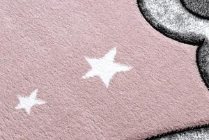 Makro Abra Dětský kusový koberec PETIT Slon růžový Rozměr: 180x270 cm