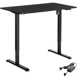 Tectake Elektricky výškově nastavitelný stůl Skadi - černá