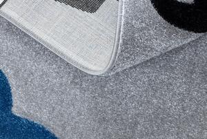 Makro Abra Dětský kusový koberec PETIT Auta letadla šedý Rozměr: 160x220 cm