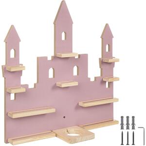 Tectake Policejní regál MyLittleStory Princess Castle pro až 22 Tonies - fuchsiová
