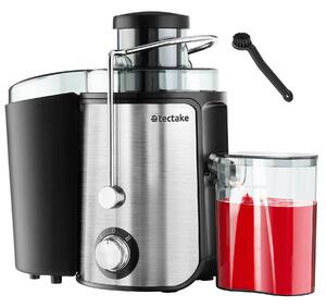 Tectake Odšťavňovač Frufi, 2 rychlostní stupně, nerezová ocel, 600W - stříbrná