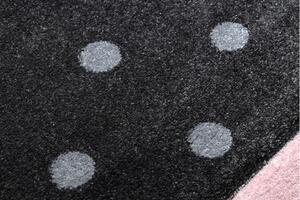 Makro Abra Dětský kusový koberec PETIT Srdce hvězdy růžový Rozměr: 160x220 cm