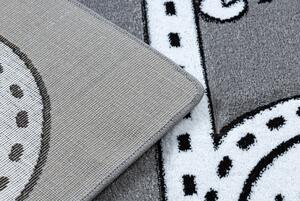 Makro Abra Dětský kusový koberec PETIT Cesta auta domy šedý Rozměr: 200x290 cm