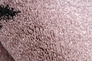 Makro Abra Dětský kusový koberec PETIT Slůně růžový Rozměr: 200x290 cm