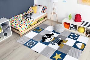 Makro Abra Dětský kusový koberec PETIT Námořník modrý Rozměr: 140x190 cm