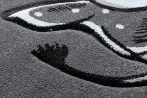 Makro Abra Dětský kusový koberec PETIT Slůně šedý Rozměr: 120x170 cm