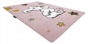 Makro Abra Dětský kusový koberec PETIT Slůně růžový Rozměr: 200x290 cm