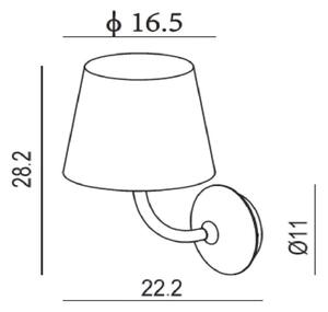 Lucide 27888/07/30 - LED Venkovní nástěnné svítidlo JUSTIN LED/7W/230V IP65