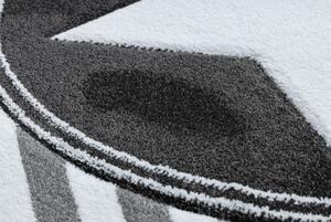 Makro Abra Dětský kulatý koberec PETIT Hvězda šedý Rozměr: průměr 140 cm