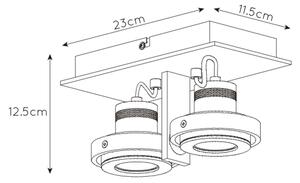 Lucide 17906/11/12 - LED Stmívatelné bodové svítidlo LANDA 2xGU10/5W/230V
