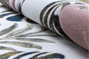 Makro Abra Dětský kusový koberec PETIT Plameňáci Listy palmy krémový Rozměr: 120x170 cm