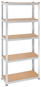 Tectake Regál - 180 x 75 x 30 cm, 350 kg