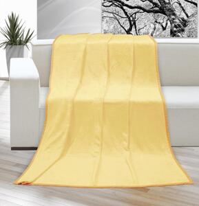 Bellatex Přikrývka KORALL MICRO 200x230 cm - sv.žlutá - 200x230 cm