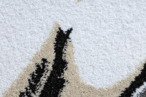 Makro Abra Dětský kulatý koberec PETIT Slůně / hvězdy šedý Rozměr: průměr 140 cm