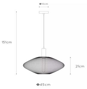 Lucide 21423/45/02 - Lustr na lanku MESH 1xE27/40W/230V